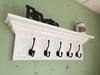 Wall Coat Rack Fancy Mantel Coat Rail 36" with Crown Molding view 2