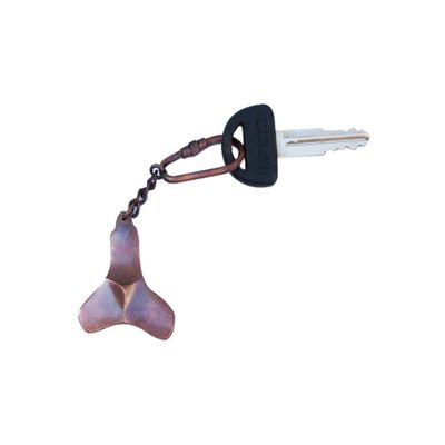 Hampton Nautical K-238-AC Antique Copper Titanic Propeller Key Chain 5" - Vintage Key Ring - Propeller Nautical Keychain