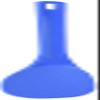 Akebono Sangyo GM-4038 Magic Rice Spoon, Blue, 14.2 inches (36 cm), in Bag, Made in Japan, Commercial Supplies, Double Embossed to Prevent Rice from Stick, Blue view 1