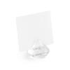 Party Deco Pack 10 Clear Diamante Place Cards, Approx. 4 cm view 1