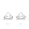 Party Deco Pack 10 Clear Diamante Place Cards, Approx. 4 cm view 2