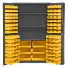 Durham 2501-BDLP-102-3S-95 Bin Cabinet, 72" Overall Height, 36" Overall Width, Total Number of Bins 102 view 1