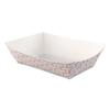 Boardwalk BWK30LAG250 2.5 lbs. Capacity Paper Food Baskets - Red/White (500/Carton) view 1