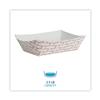 Boardwalk BWK30LAG250 2.5 lbs. Capacity Paper Food Baskets - Red/White (500/Carton) view 2