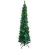 Northlight 6' x 21" Pre-Lit Northern Balsam Fir Pencil Artificial Christmas Tree - Multi LED Lights view 1