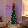 Northlight 6' x 21" Pre-Lit Northern Balsam Fir Pencil Artificial Christmas Tree - Multi LED Lights view 3