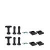 7" Plastic Bed Legs or Risers for Box Spring to Replace Metal Frame (Twin/Twin XL (6 Legs), Black) -Universal BedLegs Brand view 1