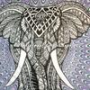 Traditional Jaipur Queen Elephant Tapestry, Bohemian Bedding Queen, Indian Wall Hanging, Hippie Dorm Room Decorations, Boho Picnic Throw, Gypsy Beach Blanket view 3
