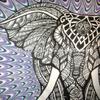Traditional Jaipur Queen Elephant Tapestry, Bohemian Bedding Queen, Indian Wall Hanging, Hippie Dorm Room Decorations, Boho Picnic Throw, Gypsy Beach Blanket view 4