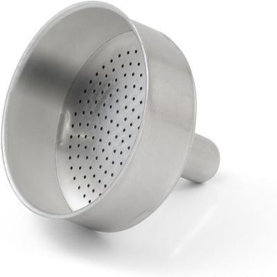 Bialetti 0800108 800108 Filter Funnel-Moka/DAMA (18 Cup), Stainless Steel, 1 Liter