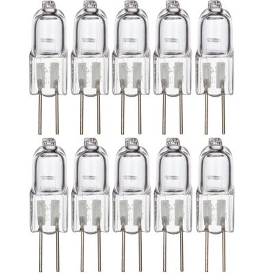 Simba Lighting Halogen G4 T3 20 Watt 280lm Bi-Pin Bulb (10 Pack) 12 Volt A/C or D/C for Accent Lights, Under Cabinet Puck Light, Chandeliers, Track Lighting, 20W 12V 2 Pin JC Warm White 2700K Dimmable