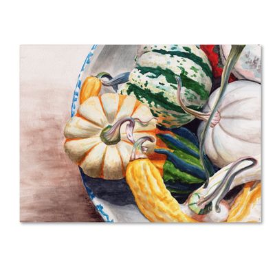 Trademark Fine Art Autumn Gourds by Jennifer Redstreake, 18x24-Inch