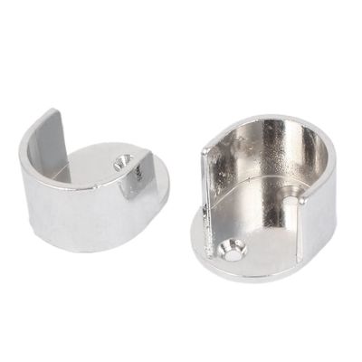 uxcell A16071200ux0220 Closet Rod Flange Wardrobe Closet 26Mm Dia Metal Round Tube Rod Flange Holder Bracket 2Pcs