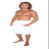 Arus Mens Robe GOTS Certified Organic Turkish Cotton Bathrobe Adjustable Closure Shower and Bath Wrap White, Small view 1