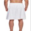 Arus Mens Robe GOTS Certified Organic Turkish Cotton Bathrobe Adjustable Closure Shower and Bath Wrap White, Small view 3
