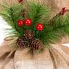Glitzhome Snowman Burlap Table Decor view 2