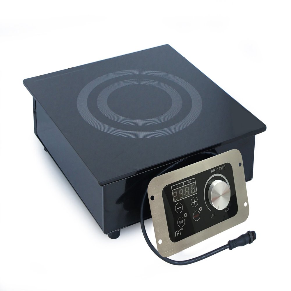 SPT RR-1234R 1400W Built-In Radiant Cooktop (Commercial Grade), Black