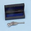 Hampton Nautical K-236-CH Chrome Boatswain (Bosun) Whistle 5 Inch with Black Rosewood Box- Nautical Whistle- Chrome Boatswain Whistle view 3