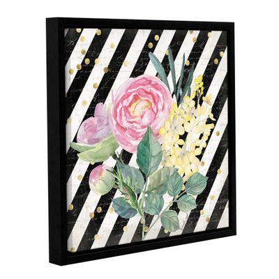 Jennifer Pugh ''BW Floral II'' Removable Wall Art Mural, 14X14