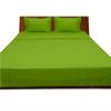 LaxLinen Super Quality 100% Egyptian Cotton 8PC Bedding Set [4PC Sheet Set+ 3PC Duvet Set+ 1PC Bed-Skirt ] Emperor/Wyoming King, Parret Green Stripe 600-Thread Count view 1