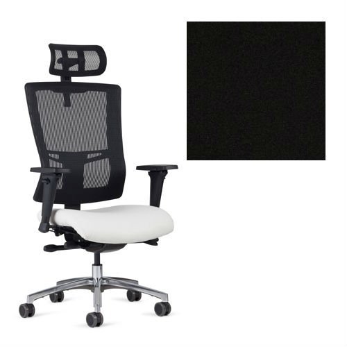 Office Master Affirm Collection AF529 Ergonomic Executive High Back Chair - JR-69 Armrests - Black Mesh Back - Grade 1 Fabric - Celestial Oberon Black 1200 Plus Ergonomics eBook
