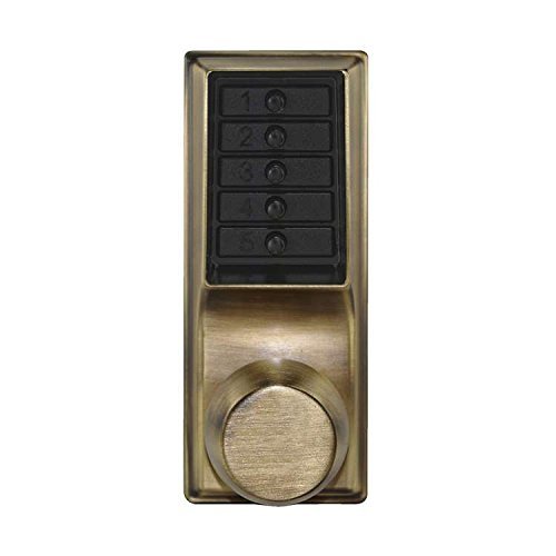 Simplex 1011-03-41 Cylindrical Lock, Combination Entry Only, No Key Override Bright Brass