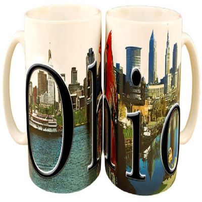 Americaware Ohio 18oz. Color Relief Coffee Mug