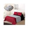 All American Collection Tri-Color Reversible King/Cal King Oversized Bedspread and Pillow Sham Set | Mix and Match for New Looks! view 1