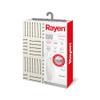 Rayen | Ironing Board Cover | 4 Layers: Foam, Flannelette, Quality Canvas Fabric and Titanium | Cover with Titanium Coating | Premium Range | 130 x 47 cm | White/Stripes view 1