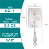Clarkspoon Fishing Planer - Multiple Sizes - Braced Design Size 1-5-12' - Clarkspoon, The Original Saltwater Fishing Company Since 1927 view 3