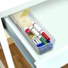 Glad Plastic Drawer Storage Tray Heavy Duty Organizer Bin for Home, Kitchen, Bath, Bedroom, Office | Non-Slip Feet, 13" x 3.25", Clear view 2