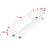 Glad Plastic Drawer Storage Tray Heavy Duty Organizer Bin for Home, Kitchen, Bath, Bedroom, Office | Non-Slip Feet, 13" x 3.25", Clear view 3