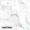 California 14ers Checklist Map 18x24 Poster (Gray) view 1