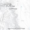 California 14ers Checklist Map 18x24 Poster (Gray) view 2