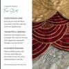 Balsam Hill Elizabeth Beaded Christmas Tree Skirt - Cranberry, Silver & Gold Luxury Tree Skirts with Hand-Applied Beads for Tree Decor, Silver, 60" view 3