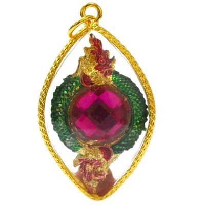 Thai Amulets Pendant Naga Serpent Powerful Wealth Lucky for Life