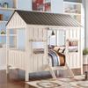 Acme Spring Cottage WWooden Frame Full Bed in Weathered White view 1