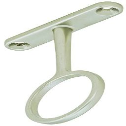 Sturdy Steel Center Closet Rod Support Bracket for Standard 1-5/16" Diameter Closet Rods (3, Matt Aluminum)