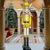 ECOM-CDL 5 feet Life Size Wooden Nutcracker Figure Yellow King with a Scepter for Shop-Window Home Decor K26 view 2