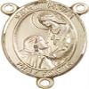 14K Gold Filled Saint Paula Rosary Centerpiece Medal, 3/4 Inch view 1