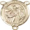 14K Gold Filled Saint Januarius Rosary Centerpiece Medal, 3/4 Inch view 1