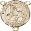 14K Gold Filled Saint Gabriel the Archangel Rosary Centerpiece Medal, 3/4 Inch view 1