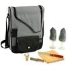 Picnic at Ascot - Wine Carrier Deluxe with Glass Wine Glasses and Accessories for Two, Houndstooth view 1