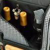 Picnic at Ascot - Wine Carrier Deluxe with Glass Wine Glasses and Accessories for Two, Houndstooth view 4