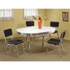 BOWERY HILL Dining Side Chair in Black and Chrome (Set of 2) view 2