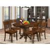 East West Furniture KELY7-ESP-W 7 Piece Dining Table Set Consist of an Oval Dining Room Table with Butterfly Leaf and 6 Wooden Seat Chairs, 42x60 Inch, Espresso view 2