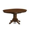 East West Furniture KELY7-ESP-W 7 Piece Dining Table Set Consist of an Oval Dining Room Table with Butterfly Leaf and 6 Wooden Seat Chairs, 42x60 Inch, Espresso view 3