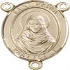 14K Gold Filled Saint Rafta Rosary Centerpiece Medal, 3/4 Inch view 1
