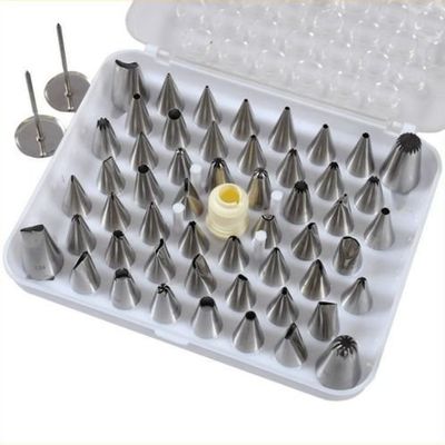 52 pcs Icing Piping Nozzles Tips Set Cake Decorating Sugar craft Fondant Dessert