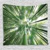 Ambesonne Forest Tapestry, Tropical Rain Forest Tall Trees in Exotic Style Nature Theme Image Sky from Woodland, Wide Wall Hanging for Bedroom Living Room Dorm, 80" X 60", Green view 1
